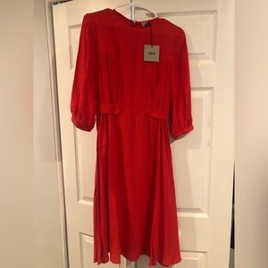 ASOS Red Midi Dress